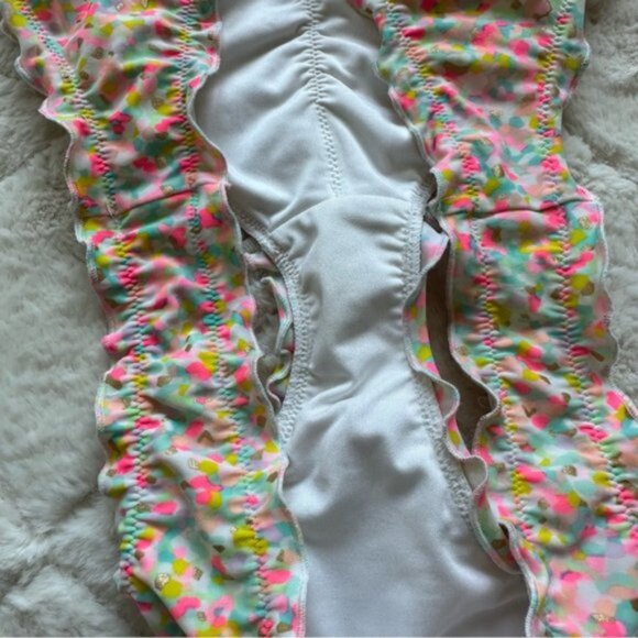 Victoria's Secret | "Confetti" The Ruffle Cheeky Bikini Bottoms | Size Small - Picture 5 of 11